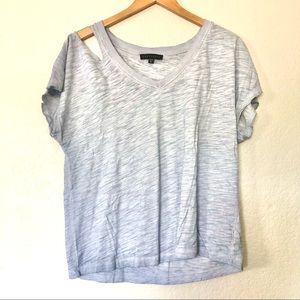 Sanctuary Blue T shirt with Open Shoulder medium